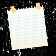 sheet of paper on grungy background
