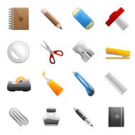 Stationery Object Icon Set N2
