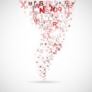 Abstract background with abc letters N16