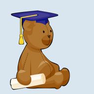 Graduating teddy bear