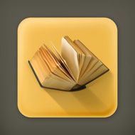 Open book flat icon