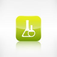 Medical flack icon Application button