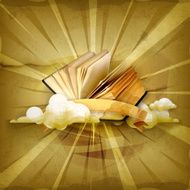 Open book old style background N2