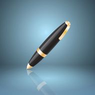 Black ballpoint pen icon