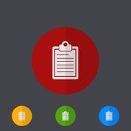 Vector modern circle icons set on gray N11
