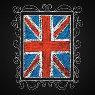 Hand drawn british flag