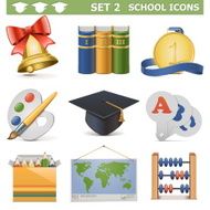 Vector School Icons Set 2