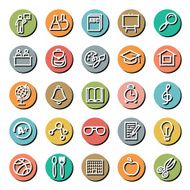 Education icons N237