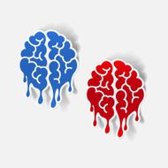 Realistic Design Element Brain Drop N35