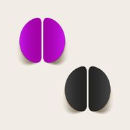 realistic design element brain N29