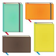 Vector color sketchbooks setl