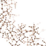 Molecule background colorful illustration N11