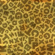 Letters seamless pattern N5