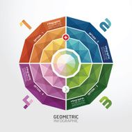 Geometric Modern Design Minimal style infographic template N4