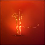 Vector hand-drawn glowing light concepts N2