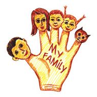 child&#039;s drawing of my family N2