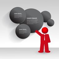 business man shows a strategy N3
