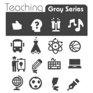 Teaching Icons Gray Series