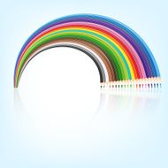 pencil colorful rainbow