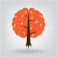 Brain tree illustration N2