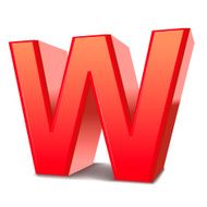 3D Letter W N2