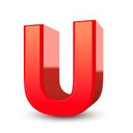 3d letter U