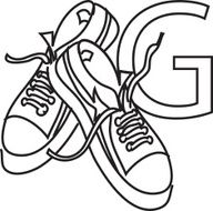 Letter G Gym Shoes