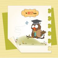 Owl Teacher in vector format N6