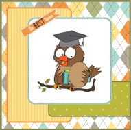 Owl Teacher in vector format N7
