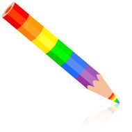 rainbow pencil