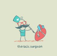 thoracic surgeon operates