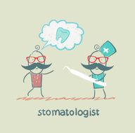 stomatologist who listens to the patient