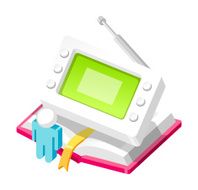 Vector icon book N8