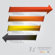 Modern Arrows Infographics Design Template N2