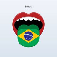 Brazil language Abstract human tongue