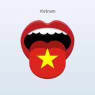 Vietnam language Abstract human tongue