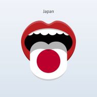 Japan language Abstract human tongue