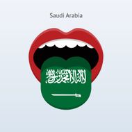 Saudi Arabia language Abstract human tongue