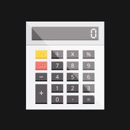 vector calculator icon N9