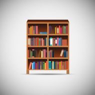 Library application icons vector illustration