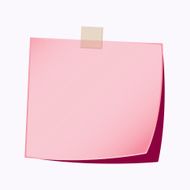 paper note pink color