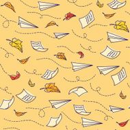 seamless pattern with airplanes N2
