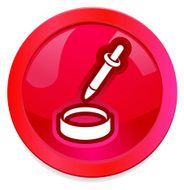 Eye Dropper vector button