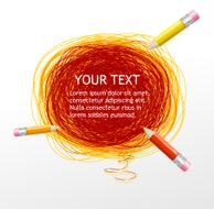 Pencils and text
