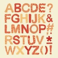 Textured Alphabet Set N2