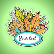 frame for text with stationery N2