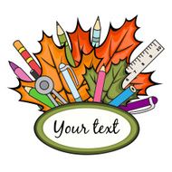 frame for text with stationery N5