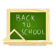 Class chalkboard Vector illustration