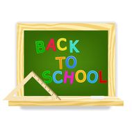Class chalkboard Vector illustration N2