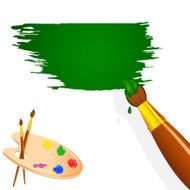 Paint Brush And Palette N5